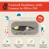 Canned Sardines with Lemon and Olive Oil by Jose Gourmet, Wild Caught Portuguese Sardines, Canned Fish in Olive Oil, Omega 3, Fair Trade, 125g Can