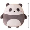 lannery Panda Plush Pillow, Panda Stuffed Animal Toy Kawaii Panda Plushies Hugging Pillow Gifts for Room Decor Birthday Valentine Day, 8 inch