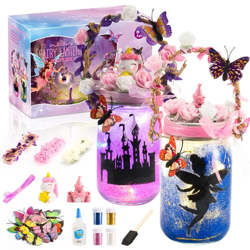 SYOKZEY Make Your Own Fairy Lights, Unicorn Night Light, Gifts for 4-12 Year Olds Girl, Kids Toys Age 4 5 6 7 8 9 10, Arts and Crafts for Kids DIY Crafts,Birthday Gifts, Christmas Stocking Stuffers