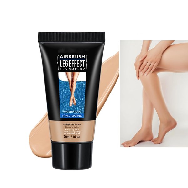 Leg makeup, leg foundation cover up waterproof, body foundation for legs, leg makeup for varicose veins waterproof, tattoo cover up makeup（#02-EDIUM GLOW）