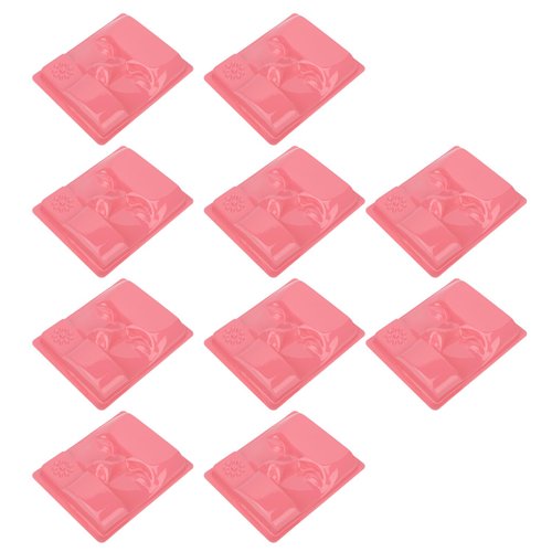 3 in 1 Eyelash Practice Tray,10pcs 3 in 1 Eyelash Extension Practice Tray Lash Extension Training Mannequin Head Display Holder