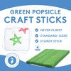 Jumbo Green Craft Sticks 6 inch, Pack of 100 Christmas Popsicle Sticks for Crafts, Wax Sticks & Tongue Depressors, by Woodpeckers