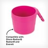 Diono XL Car Seat Cup Holders for Radian and Everett Car Seats, Pack of 2 Cup Holders, Purple Plum