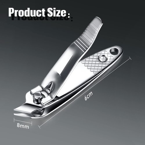 12 Pcs Slanted Edge Nail Clippers Metal Side Cuticle Clippers for Nails Cutting Curved Nail Edge Trimmer Cutter Angled Travel Pedicure Manicure Tool