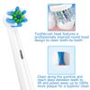 Replacement Toothbrush Heads Compatible with Braun Oral b 7000/Pro 1000/9600/ 5000/3000/8000/Genius and Smart Electric Toothbrush, 16 Pcs (White)