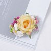 Leadigol Silk Flower Hair Comb Elegant Temperament Women Hair Comb Gift Hair Ornaments Korean Hairpin