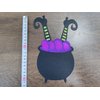 Purple Glitter Potion Bar Banner and Black Glitter Bat Banner- Halloween Party Decorations,Halloween Party Banner for Haunted House,Bat Decorations,Halloween Mantle Home Decor
