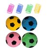 GINFH Cat Foam Ball Cat Sponge Ball Toy Cat Soccer Ball Toy (Soccer Balls&Springs)