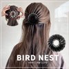 TOBATOBA 3 Pcs Black Lazy Bird's Nest Plate Hairpin, Hair Clips for Women - Bun Maker, Ponytail Holder, Hair Accessories for Women and Girls