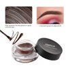 MAEPEOR 12 Colors Eyebrow Pomade Full-pigmented Long Lasting Waterproof Eyebrow Cream Gel Filling & Shaping Tinted Eyebrows Enhancers with Brush for Daily or Cosplay (09 Wine)
