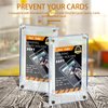 5 Pieces 4-screw Trading Card Protector, Baseball Sleeves Card Protector, 35 Pt Acrylic Card Holder Clear Display Card Protector for Baseball Football Sports Game Card Storage and Display