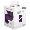 Ultimate Guard Boulder Solid 100+, Deck Case for 100 Double-Sleeved TCG Cards, Purple, Secure & Durable Storage for Trading Card Games, No Transparency