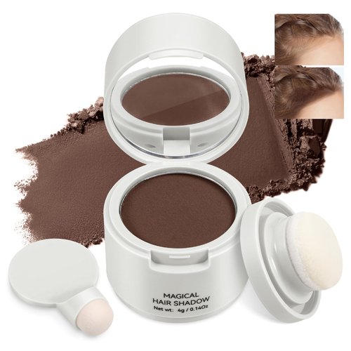 Boobeen Hairline Powder Hair Root Touch-Up Quick Cover Thinning Hair, Waterproof Hair Shadow Concealer Hair Color Filler to Cover Gray Hair, Eyebrow, Multi-use