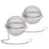 2Pcs Stainless Steel Tea Ball, 2.04 Inch Mesh Tea Infuser Strainers, Premium Tea Filter Tea Interval Diffuser for Loose Leaf Tea and Seasoning Spices