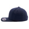 Bitcoin hat. Bitcoin Digital Currency. Embroidered. 6477 Flexfit Baseball Cap. (L/XL, Deep Navy)