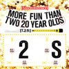 More Fun Than Two 20 Year Olds Banner, Cheers to 40 Years Birthday/Wedding Anniversary Bunting Sign, Happy 40th Birthday Party Decorations Supplies for Men Women