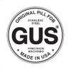 GUS Original Pill Fob, Made in USA, Stainless Steel Keychain Pill Holder, AAA Battery Holder