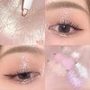 3PC Dual Ended Highlighter Makeup Pen, Glitter & Matte Nude EyeLiner & Eyeshadow, Liquid Contour Liner 2 in 1 Eye Brightener Stick, Mulit-Funtional Long Lasting Lying Silkworm Pencil (#01,#02,#03 )
