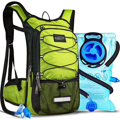 Lunidry Insulated Hydration Pack Backpack with 3L BPA Free Leak-Proof Water Bladder, Keep Liquids Cool Up to 5 Hours, Daypack for Hiking, Running, Cycling, Hunting, Climbing