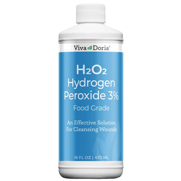Viva Doria Hydrogen Peroxide 3 Percent, Food Grade, 3% Hydrogen Peroxide Food Grade, 16 Fluid Ounce