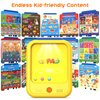 Kids Learning Tablet Educational Learning Pad for Toddlers 2-5 to Learn Alphabets, Numbers, Foods, Time, Music, Vehicles,Tablet Toy for Toddlers Ages 2 3 4 5 6 Years Old Yellow