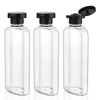 Wowang Travel Shampoo and Conditioner Bottles 7.7oz 3 Pack Leak Proof Squeeze Bottles with Flip Cap Refillable Containers Plastic Travel Toiletry Bottles for Lotion Shampoo Conditioner