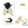 NCAIUNAE Beetle and Cicada Plush Toy Plush Filling Toy Soft Crustacean Animal Toy Soft and Realistic Cicada Filling Animal Plush Pillow Toy Girl and Boy Adult Festival Gift (50CM, Black)