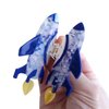 Funny Airship Hair Clip,Acetate Hair Clip,Small Claw Clip for Women,Blue, 1 Count (Pack of 1)