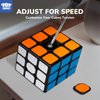 STEAM Life Speed Cube Set 5 Pack Magic Cube, Includes Speed Cubes 3x3, 2x2 Speed Cube, Pyramid Cube, Megaminx Cube Puzzle Cube Bundle for Kids & Adults, Stocking Stuffers for Boys