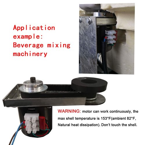 60RPM Reducer Motor Dual Bearing Synchronous Gear AC Motor CW/CCW Control 115V 60Hz 10W 60KTYZ