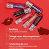 Qawnfy 2 Colors Boss Up Color Changing Lip Oil, Shimmering Temperature Color Changing Lip Gloss Tinted Lip Stain, Long Lasting Nourishing Moisturizing Lip Glow Oil for Lip Care and Dry Lips (02#&06#)