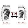 Yazhiji 36 Sheets Temporary Tattoos Stickers, 12 Sheets Fake Body Arm Chest Shoulder Tattoos for Men or Women with 24 Sheets Tiny Black