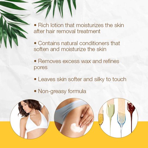 GiGi Post Epilation Lotion | After-Wax Skin Care | Soften And Moisturize Post Waxing | 16 Fl. Oz.
