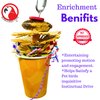 Bonka Bird Toys 2641 Party Cup Chew Shred Forage Medium Parrot Cage Toy, Conure, Ringneck, Pionus, and Similar Breed Sizes