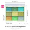 9Colors Glitter&Matte Eyeshadow Palette, Glitter Shimmer Sparkly Eye Shadow Palette Makeup, Warm Pastel Eyeshadows Palette Long Lasting Waterproof Naturing-Looking Women Girls Eye Shadow (1#)