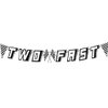 TC.ES Two Fast Happy Birthday Banner, Second Birthday Decorations Boy Race Car Themed Party Decorations