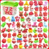 UUSYCUN 72PCS Christmas Mochi Squishy Toys for Party Favors, Xmas Squishies Bulk for Stocking Stuffer, Santa Squeeze Toys for Kids, Gifts, Presents, Advent Calendar, Classroom Prizes, Goodie Bags