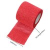 ESUPPORT 2 Inches X 5 Yards Self Adherent Cohesive Wrap Bandages Adhesive Strong Elastic First Aid Tape for Wrist Ankle Red Pack of 10