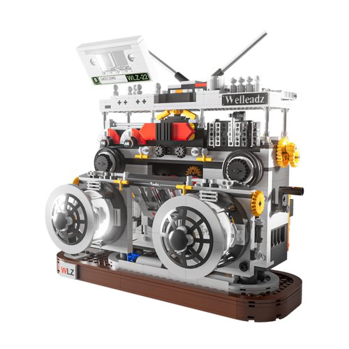 Ueuo Building Blocks Radio Classic Retro Series,Collectible Display Model Toy as A Wonderful Gift Idea for Adults, Easter/Birthday for Boys and Girls 1199PCS