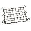 Powertye 50152 Black 15inX15in Cargo Net Featuring 6 Adjustable Hooks & Tight 2inx2in Mesh