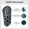 Uantc Soccer Shin Guards - Shin Guards Soccer Youths 2 Pairs - Kids Soccer Shin Guards Cushion Protection Reduce Shocks and Injuries - Shin Guards for Soccer Kids/Adults/Girls/Boys Blackwhite M