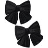 Velvet Hair Bows Girls 6" 2PCS Big Black Fall bow Alligator Clips for Toddler Hair Clips Toddlers Teens Kids Accessories