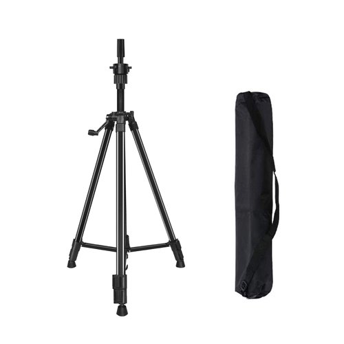 DANSEE Wig Stand Tripod, Metal Mannequin Head Stand Adjustable (24 - 64 inch)