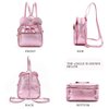 KL928 Girls Bowknot Polka Dot Cute Mini Backpack Small Daypacks Convertible Shoulder Bag Purse for Women (Fluorescent Pink)