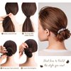 WILLBOND 10 Pieces U Shaped Hairpin French Hair Pin Chignon Pin Hair Fork Sticks Celluloid Acetate Tortoise Shell Hair Pin Updo for Women