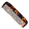 MANETURAL 14RX Hair Comb - 5.5" Grooming Hair Combs for Women, Hair Styling Comb for Men, Beard Comb, Mustache Comb, Fine Tooth Comb, Handmade Acetate comb, Tortoiseshell(1 PACK, Yellow Tokyo)