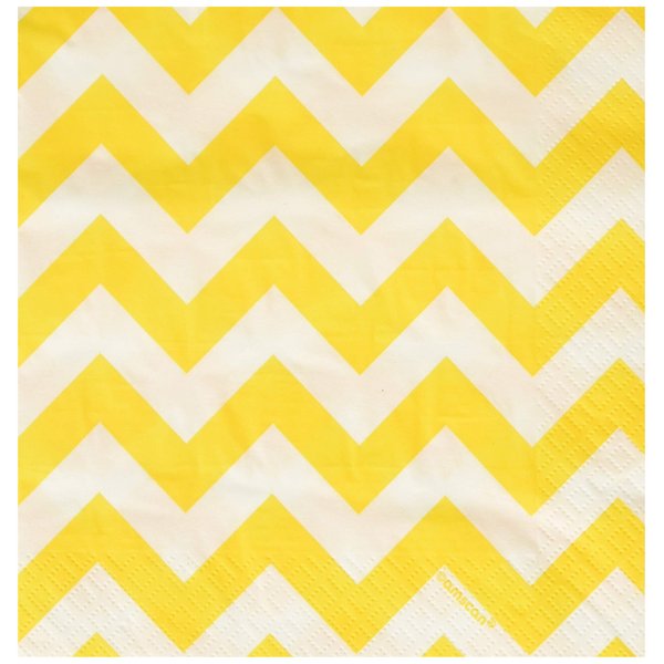 Amscan Luncheon Napkins Party Supplies, One Size, Yellow Sunshine