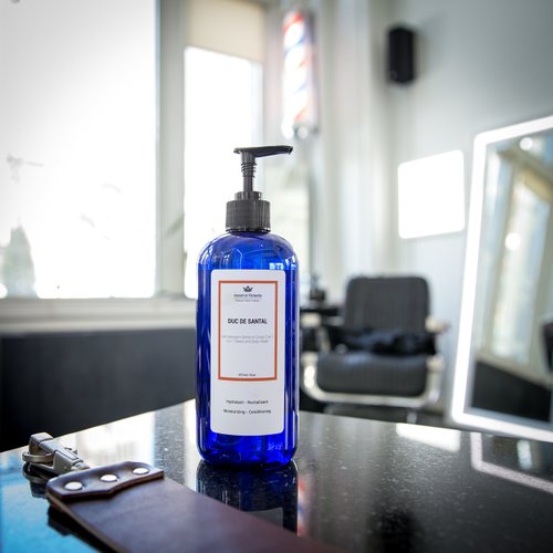 HENRI ET VICTORIA Duc de Santal Beard Wash Body Wash For Men Hand Made | Moisturizing and soothing | 8oz