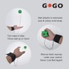 GOGO Pack of 6 Rubber Bouncy Balls with Wrist Strap & String for Finger Exercise