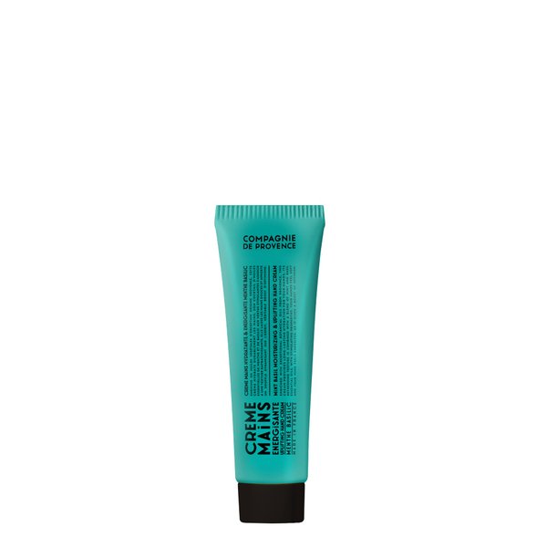 Compagnie de Provence® Hand Cream Mint Basil 30 ml with a Refreshing Texture Hydrated and Revitalised